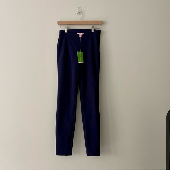 Lily Pulitzer Alessa Dinner Navy Pants Size 00 - Picture 2 of 9